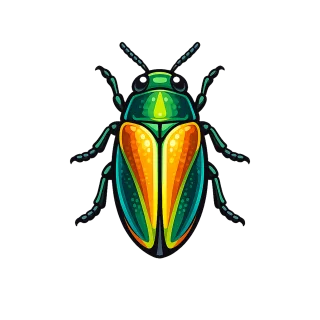 Beetle Colorful Nature Stickdatei