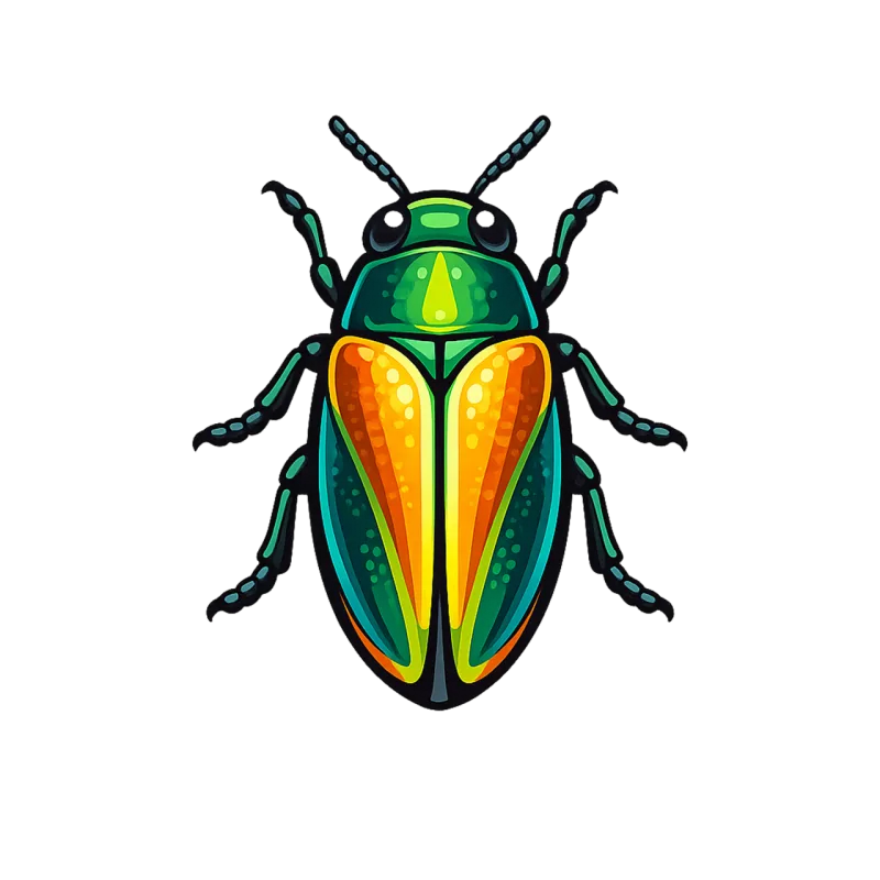 Beetle Colorful Nature Stickdatei – Tiere