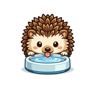 Hedgehog Cute Animal Stickdatei