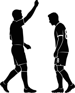 Referee Football Player Stickdatei