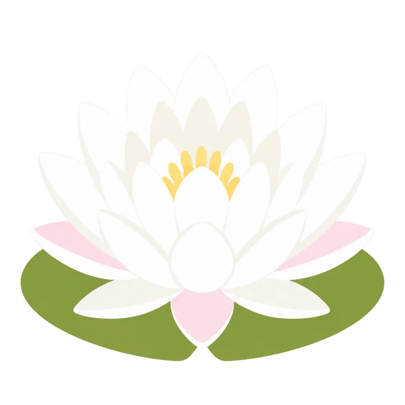 Water lily White water lily Flower Stickdatei – Blumen