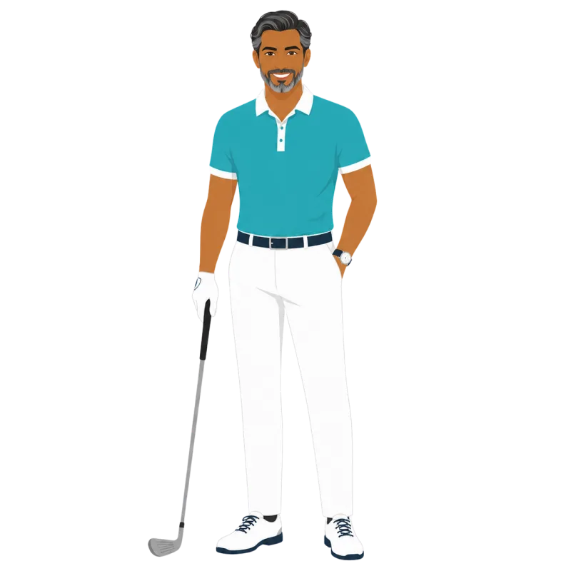 Golfer Golf Sport Stickdatei – Sport