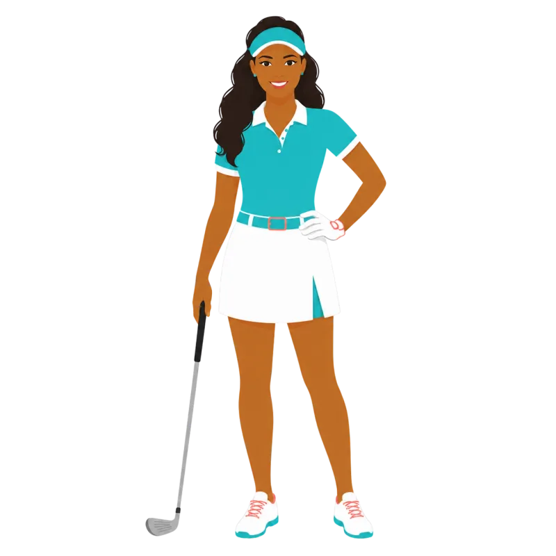 Golfer Female golfer Sport Stickdatei – Sport