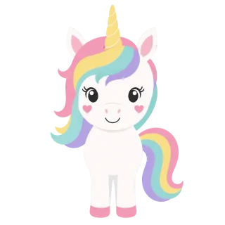 Unicorn Cute Fantasy Stickdatei – Kinder