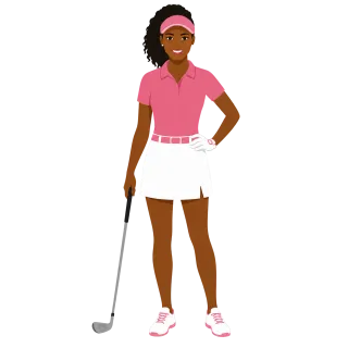 Golf Golf club Female athlete Stickdatei