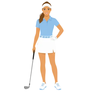 Golfer Woman Golf club Stickdatei