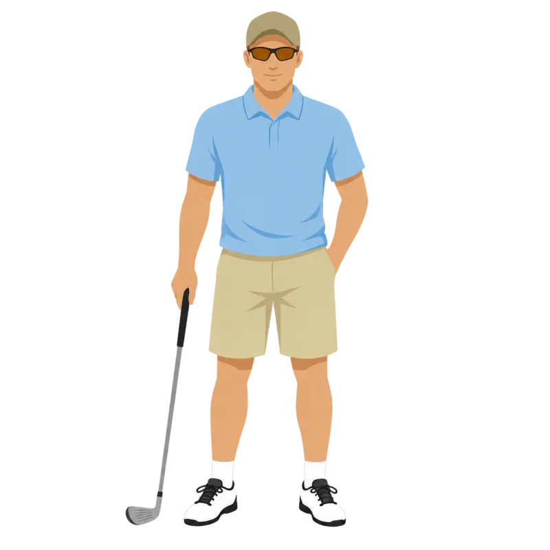 Golf Golfer Golf club Stickdatei – Sport