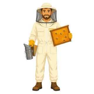 Beekeeper Beekeeping Bee Stickdatei