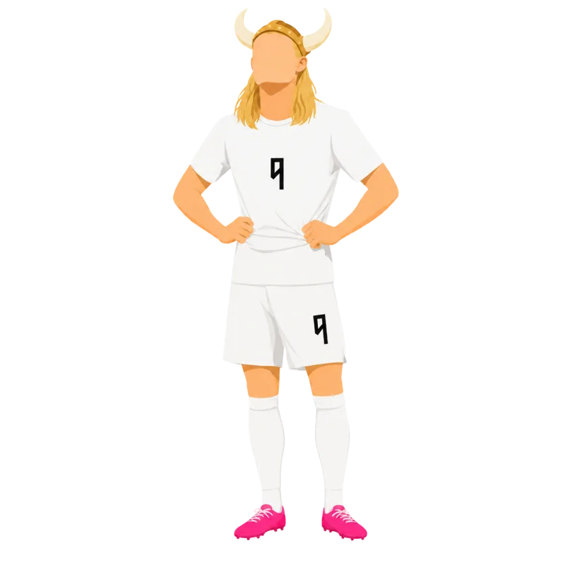 Viking Footballer Viking helmet Stickdatei – Sport