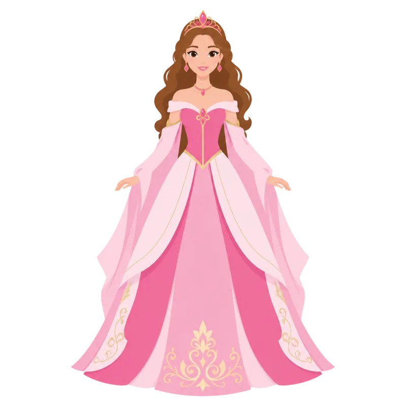 Princess Fantasy Royal Stickdatei – Kinder