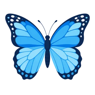 Butterfly Blue butterfly Insect Stickdatei