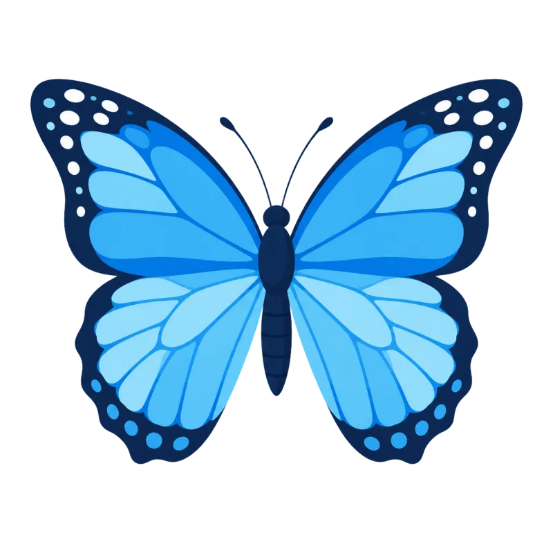 Butterfly Blue butterfly Insect Stickdatei – Tiere