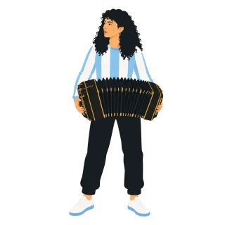 Argentina World cup Football fan Stickdatei
