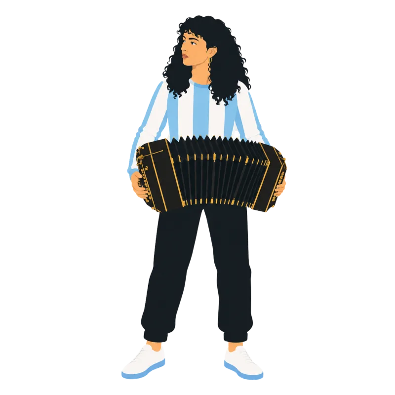 Argentina World cup Football fan Stickdatei – Sport