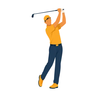 Golf Golfer Athlete Stickdatei