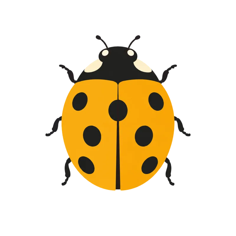 Ladybug Insect Yellow Stickdatei – Tiere