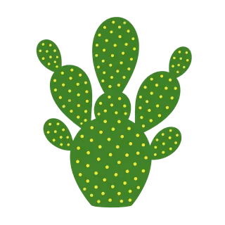 Cactus Succulent Botanical Stickdatei