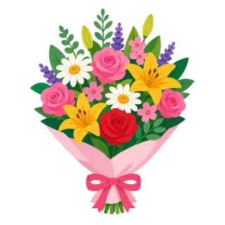 Bouquet Flowers Roses Stickdatei