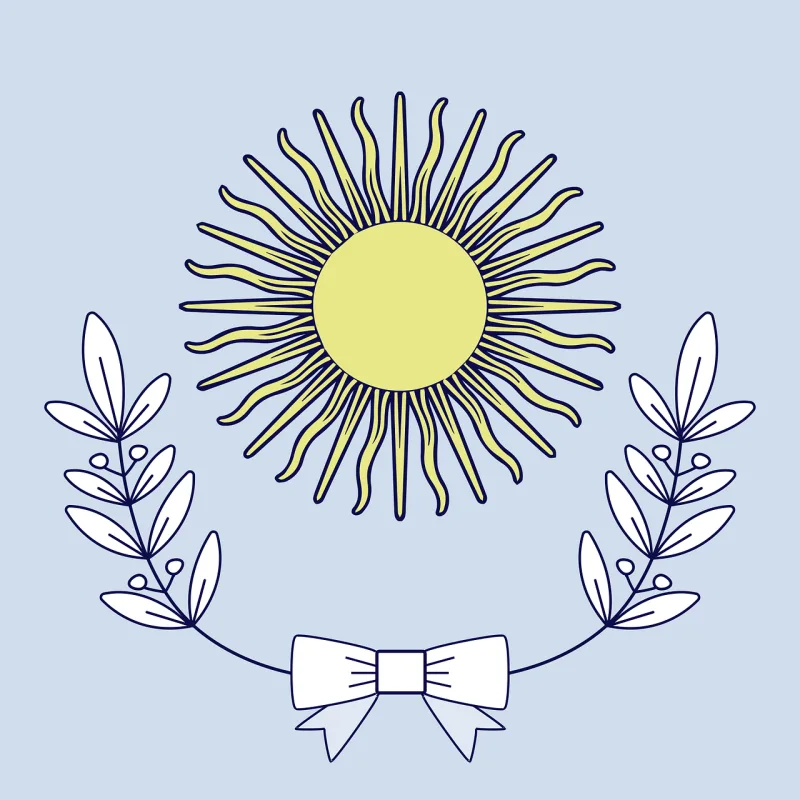Argentina Flag Sun Stickdatei – Weihnachten