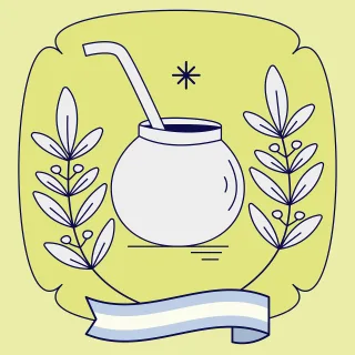 Argentina Mate Cup Stickdatei