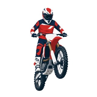 Motocross Rider Dirt bike Stickdatei