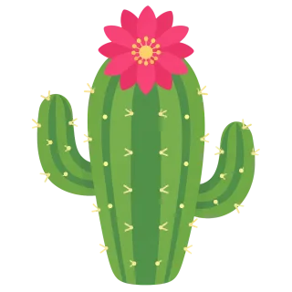 Summer cactus Blooming cactus Prickly plant Stickdatei