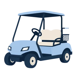 Golf Golf cart Golf vehicle Stickdatei