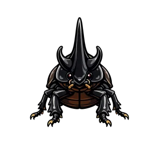 Rhinoceros beetle Beetle Horned Stickdatei