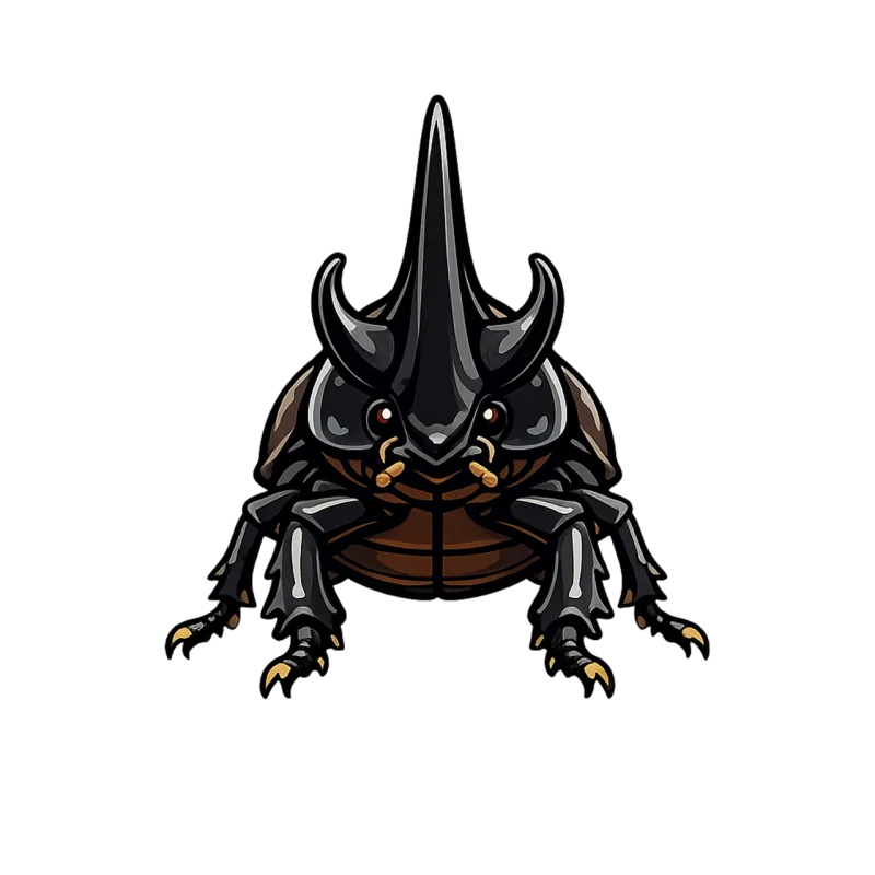 Rhinoceros beetle Beetle Horned Stickdatei – Tiere