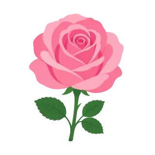 Pink rose Flower Flower background Stickdatei – Herzen & Liebe