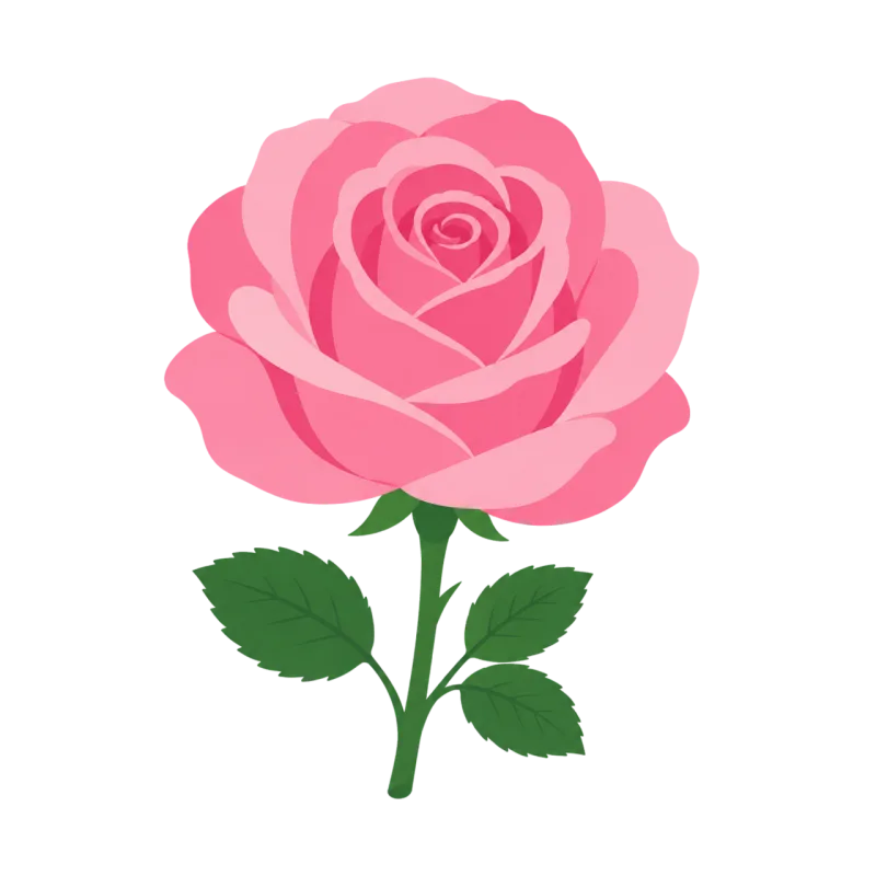 Pink rose Flower Flower background Stickdatei – Herzen & Liebe