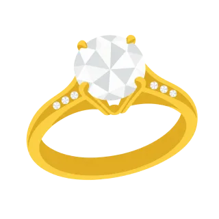 Engagement ring Gold ring Diamond ring Stickdatei