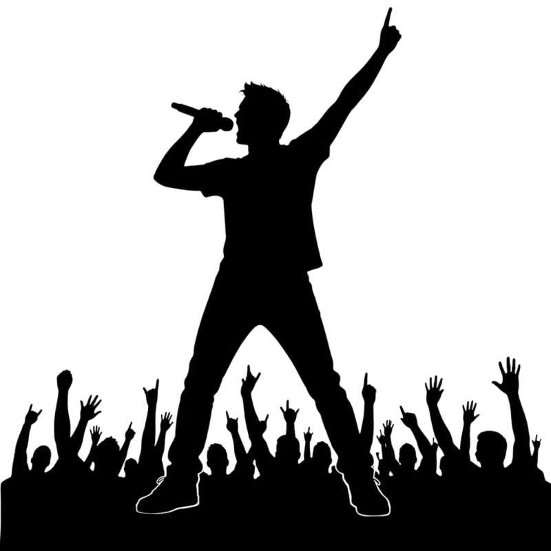 Singer Concert Music Stickdatei – Musik