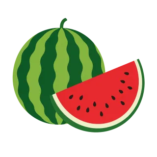 Watermelon Fruit Red Stickdatei – Essen & Trinken