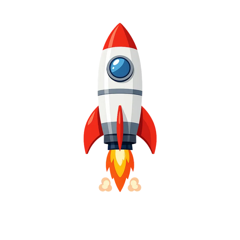 Rocket Spaceship Exhaust flame Stickdatei – Kinder