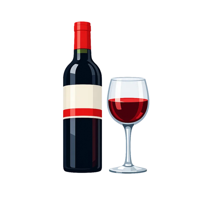 Red wine Wine bottle Wine glass Stickdatei – Essen & Trinken