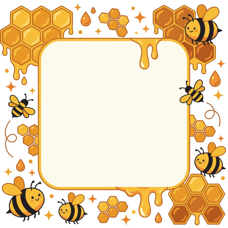 Bee frame Honey bee Honeycomb Stickdatei – Tiere