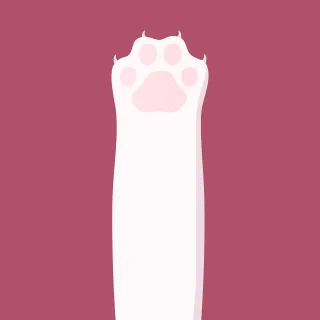 Paw Cat paw Pink pads Stickdatei – Blumen