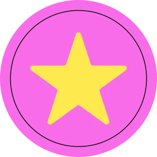 Star Pink Yellow Stickdatei