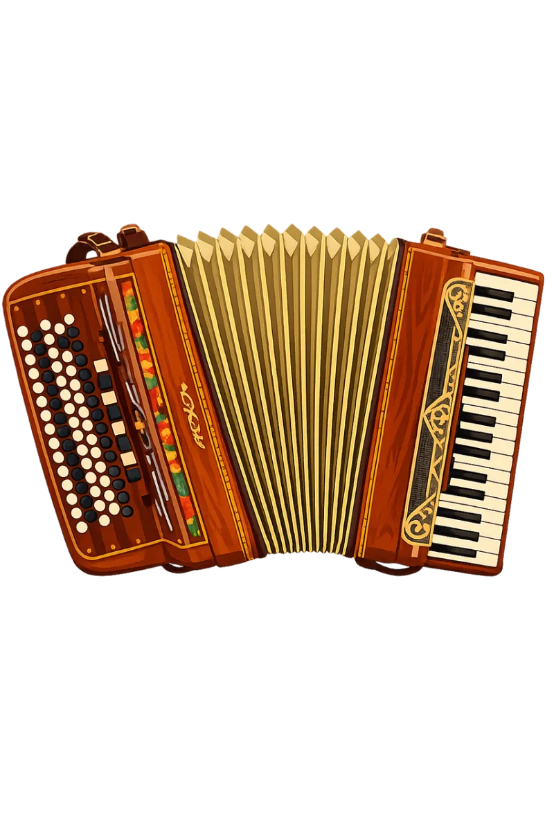 Accordion Musical instrument Keyboard instrument Stickdatei – Musik