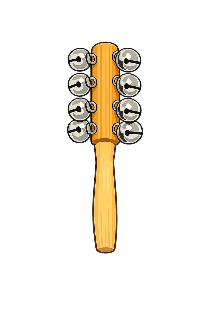 Jingle stick Sleigh bells Hand bells Stickdatei – Weihnachten