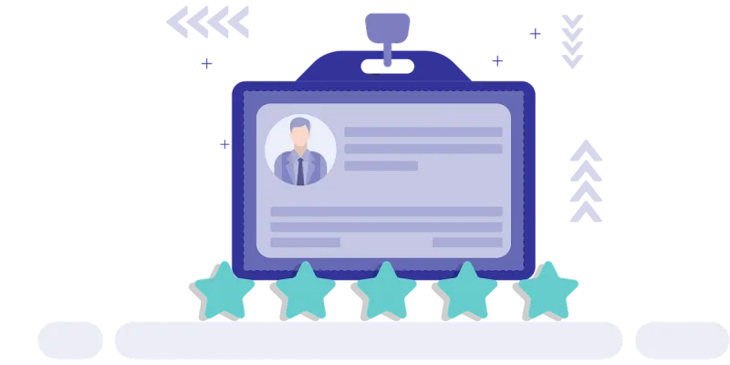 Id card Employee badge Rating Stickdatei – Weihnachten
