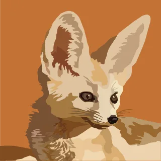 Fennec Desert Wildlife Stickdatei