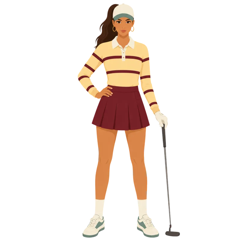Golf Golf player Woman Stickdatei – Sport