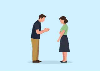Apology Woman Man Stickdatei – Herzen & Liebe