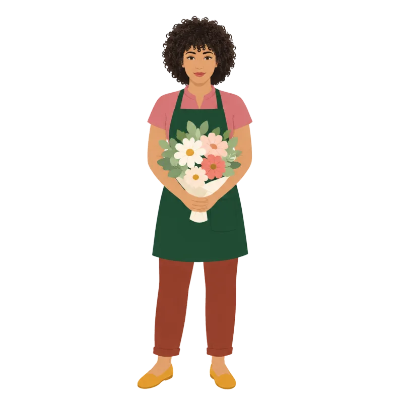 Florist Flower bouquet Floral decoration Stickdatei – Blumen