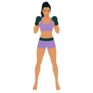 Boxing Boxer Boxing gloves Stickdatei