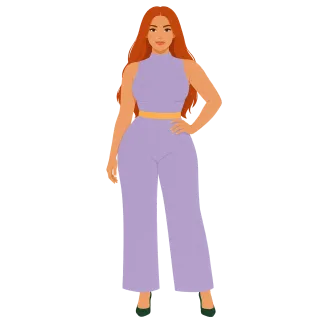 Woman Fashion Red hair Stickdatei