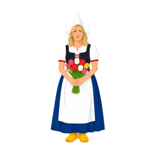 Dutch woman Dutch culture Traditional costume Stickdatei