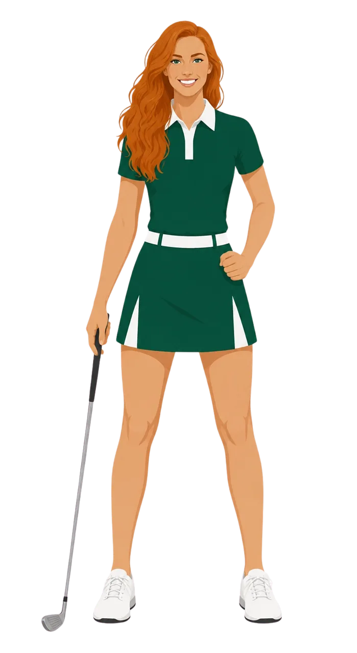 Golf Female golfer Golf club Stickdatei – Sport
